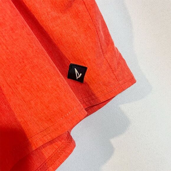 Sperry Men's Orange Beach Swim Shorts Size L Elastic Waistband Pockets - Picture 5 of 5